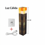 Antorcha de minecraft Led con 4 luces